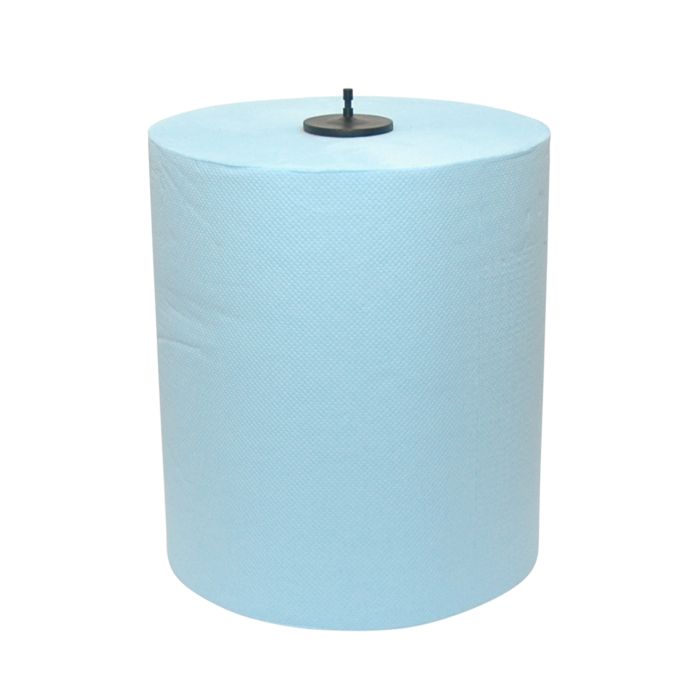 Cellulose 2-laags Blauw, Euro Matic, 6 handdoekrollen
