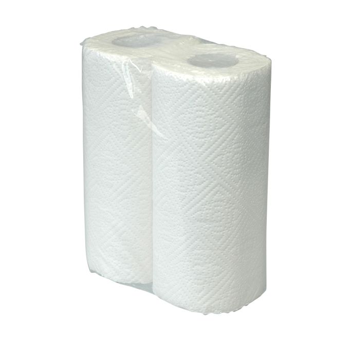 Keukenrol Cellulose - Blanco 50 Vellen, 16 x 2 rollen