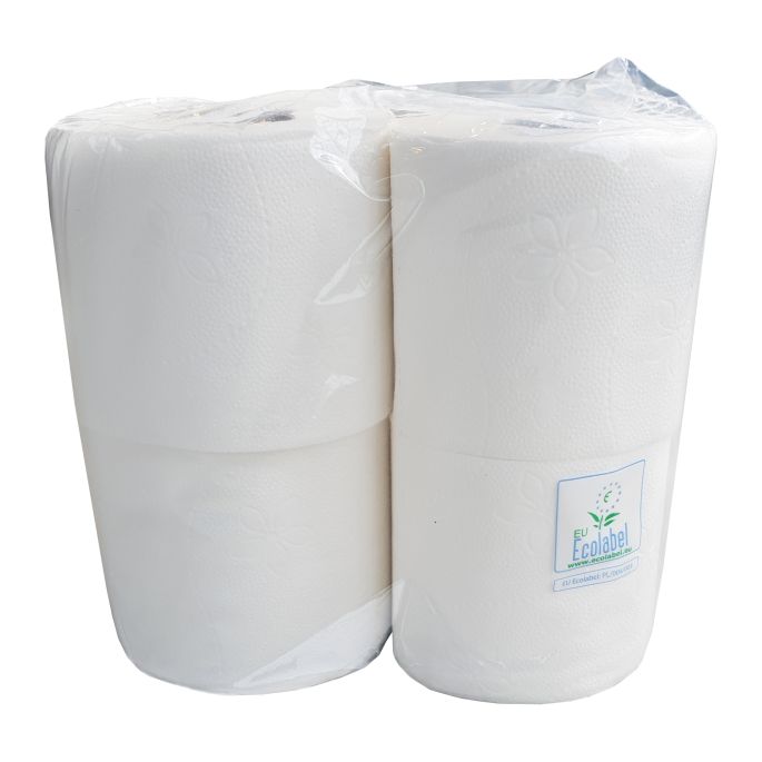 Toiletpapier Cellulose 2-laags 400 Vel, 10 x 4 rollen