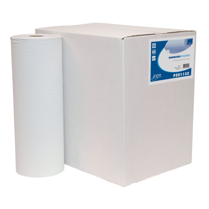 Onderzoektafelpapier Recycled Wit 1-laags 150 m x 40 cm, 5 rollen