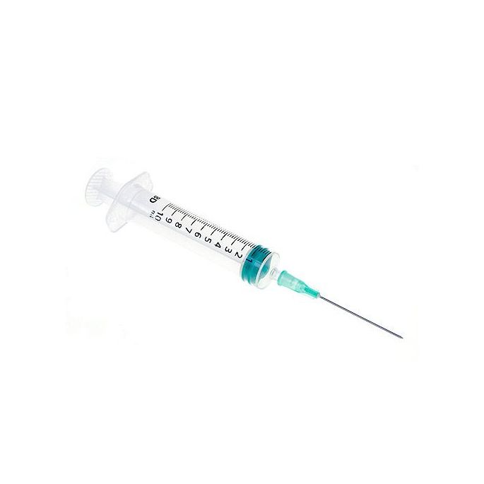 BD Emerald spuit 10 ml + naald 21G 0,8 x 40 mm, 100 stuks