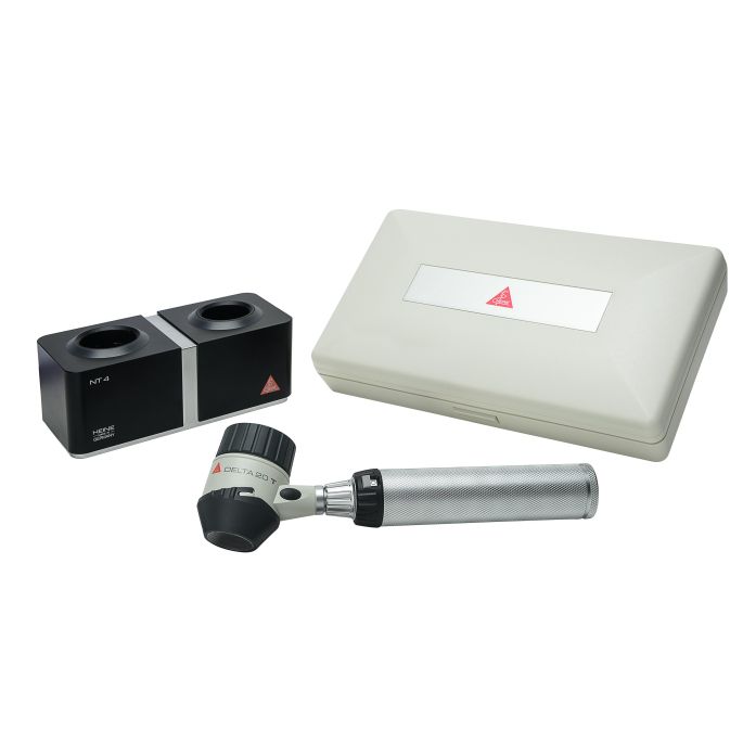 Heine DELTA 20T dermatoscoop met BETA4 NT oplaadbaar handvaat en NT4 tafellader