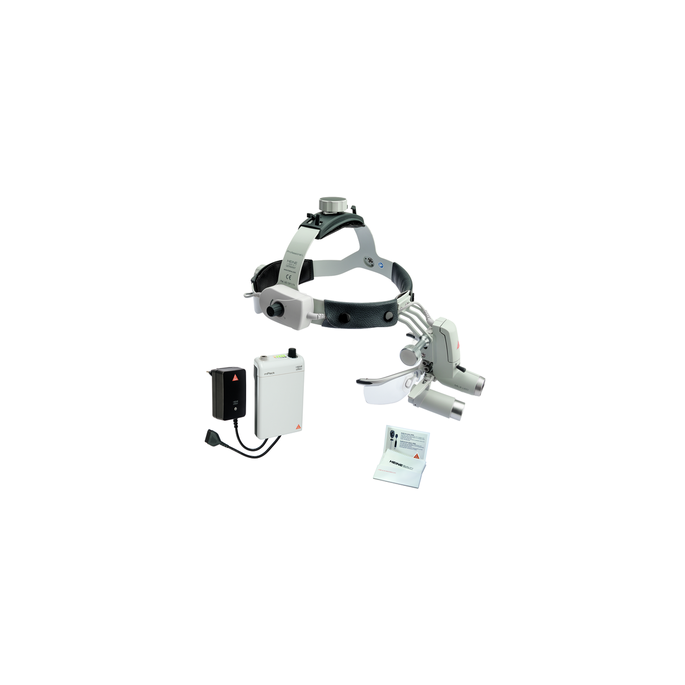 Heine ML4 LED hoofdlamp met HRP binoculaire loep 3.5x / 420 mm