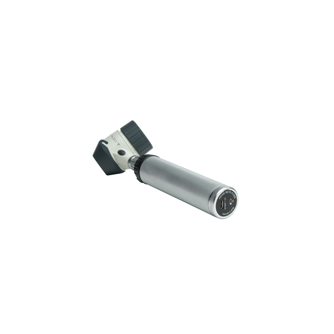 HEINE DELTA 20T dermatoscoop, contactplaat met schaalverdeling, BETA4 USB oplaadbare handvat