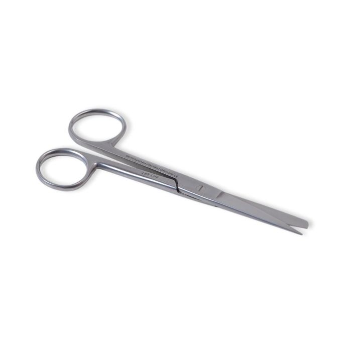 Chirurgische schaar linkshandig spits/stomp 16 cm recht RVS