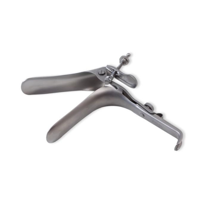 Grave linkshandig vaginaal speculum 95 x 35 mm RVS