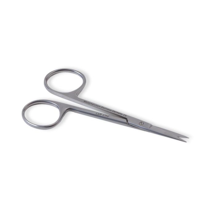 Irisschaar linkshandig 11 cm recht RVS