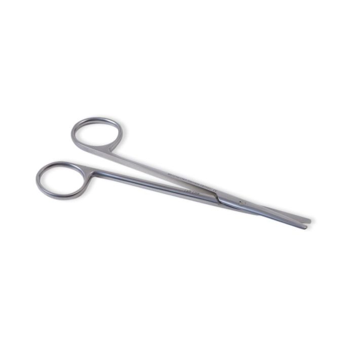 Metzenbaum linkshandige prepareerschaar stomp/stomp 16 cm recht RVS