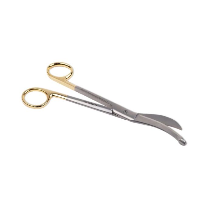 Waldmann linkshandige episiotomieschaar 18 cm WIDIA/TC (verharde bek) RVS