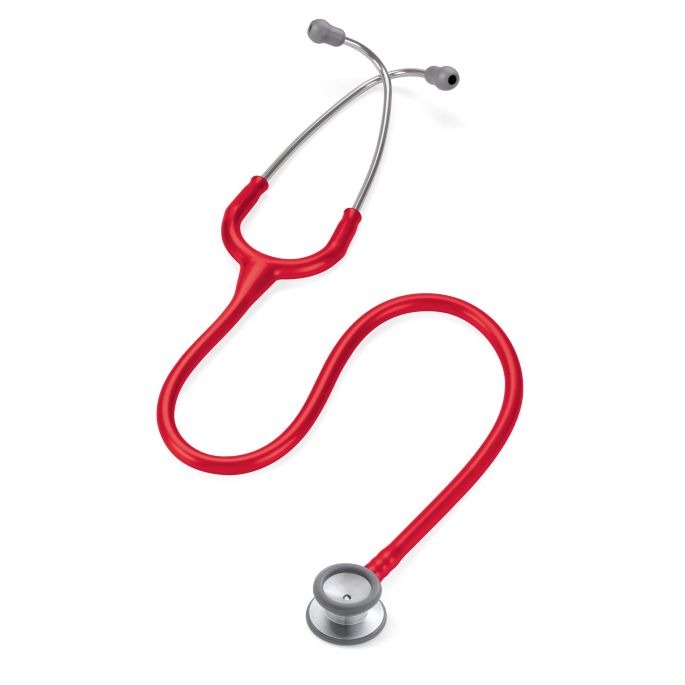 3M Littmann Classic II Pediatric Stethoscoop Rood | Rvs Geborsteld