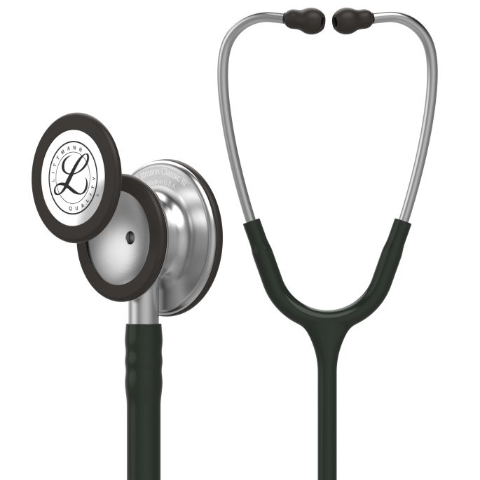 3M Littmann Classic III Monitoring Stethoscoop Zwart | Rvs Geborsteld