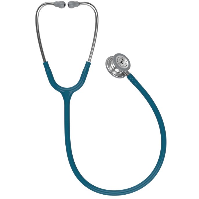 3M Littmann Classic III Monitoring Stethoscoop Caribisch Blauw | Rvs Geborsteld