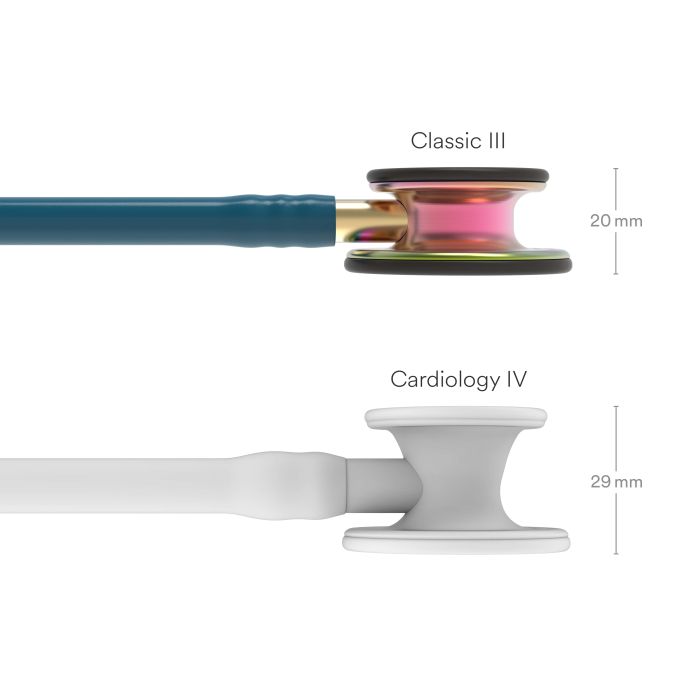 3M Littmann Classic III Monitoring Stethoscoop Caribisch Blauw | Rainbow