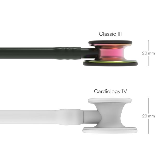 3M Littmann Classic III Monitoring Stethoscoop Zwart | Rainbow