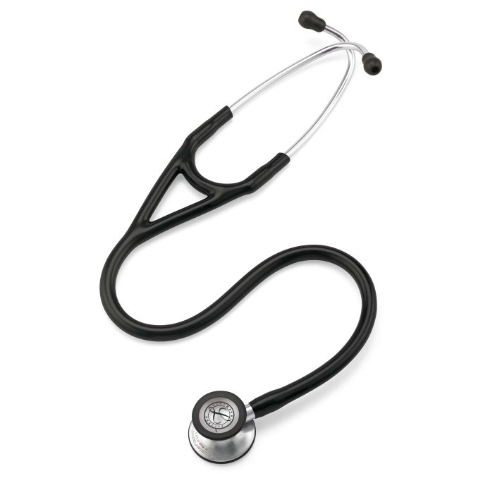 3M Littmann Cardiology IV Diagnostic Stethoscoop Zwart | Rvs Geborsteld