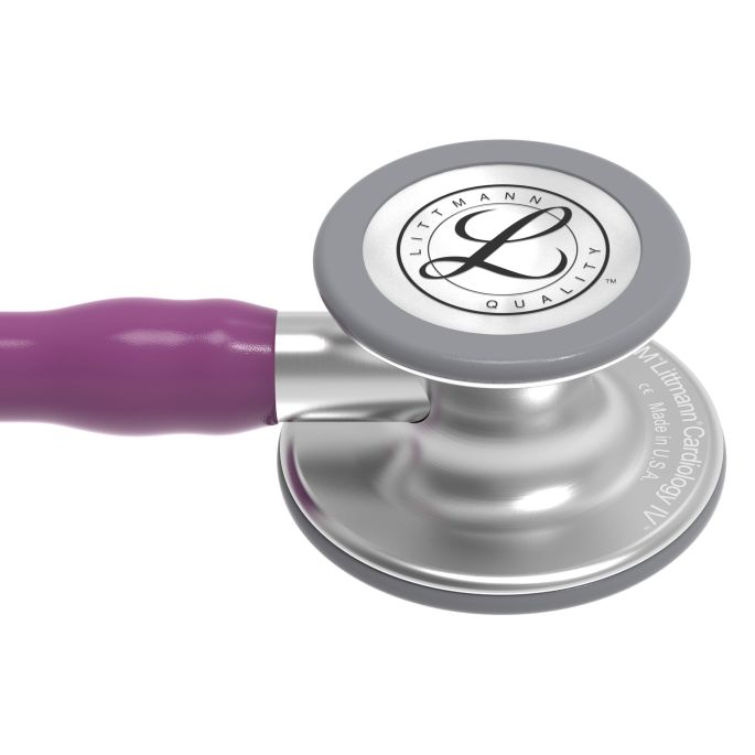 3M Littmann Cardiology IV Diagnostic Stethoscoop Pruim | Rvs Geborsteld