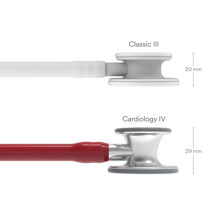 3M Littmann Cardiology IV Diagnostic Stethoscoop Bordeaux | Rvs Geborsteld