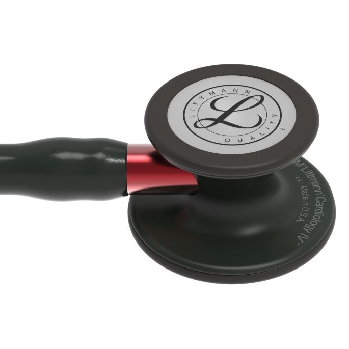 3M Littmann Cardiology IV Diagnostic Stethoscoop Zwart | Rood