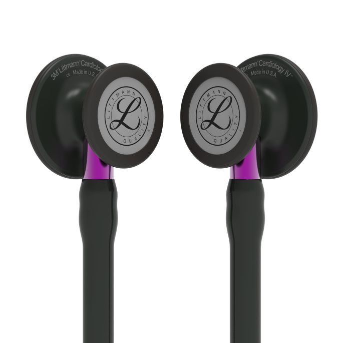 3M Littmann Cardiology IV Diagnostic Stethoscoop Zwart | Violet