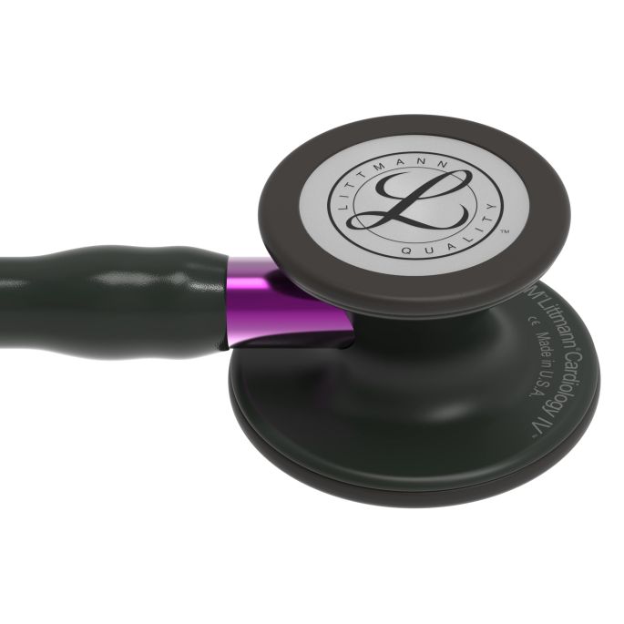 3M Littmann Cardiology IV Diagnostic Stethoscoop Zwart | Violet