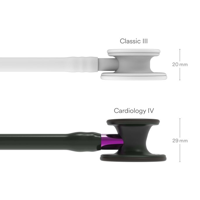 3M Littmann Cardiology IV Diagnostic Stethoscoop Zwart | Violet