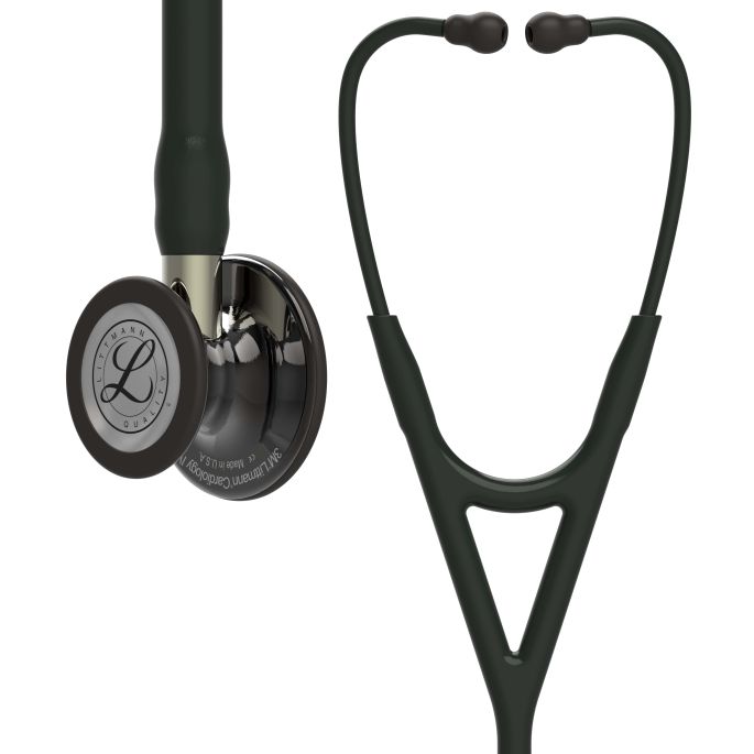 3M Littmann Cardiology IV Diagnostic Stethoscoop Zwart | Smoke Glans | Champagne