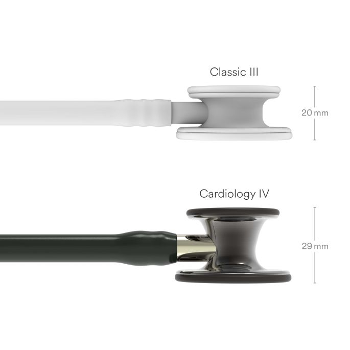3M Littmann Cardiology IV Diagnostic Stethoscoop Zwart | Smoke Glans | Champagne