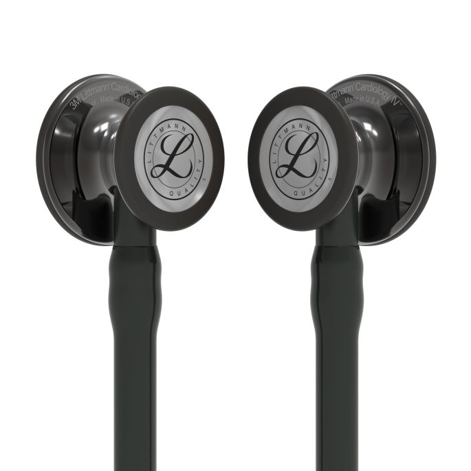 3M Littmann Cardiology IV Diagnostic Stethoscoop Zwart | Smoke Glans