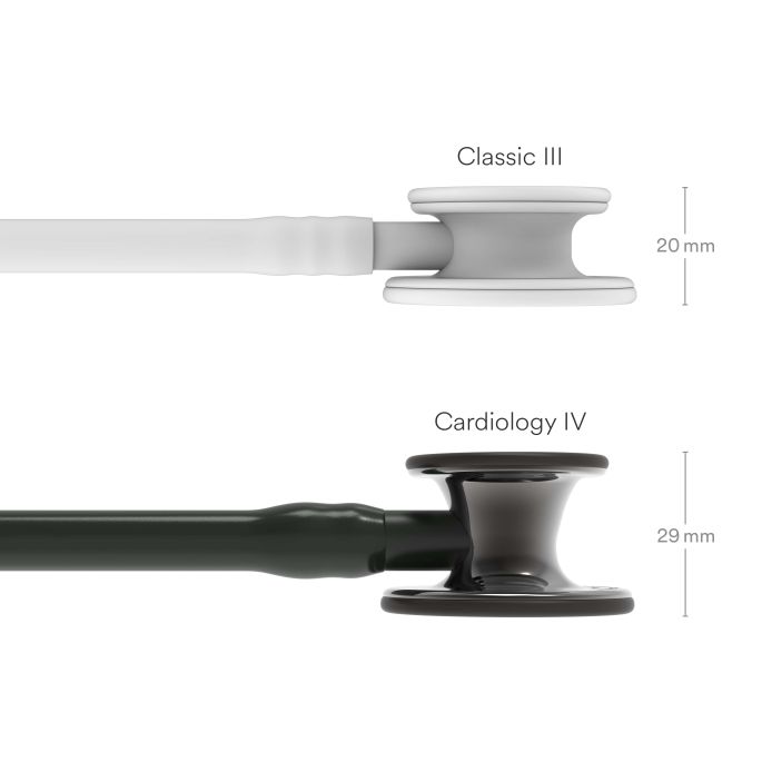 3M Littmann Cardiology IV Diagnostic Stethoscoop Zwart | Smoke Glans