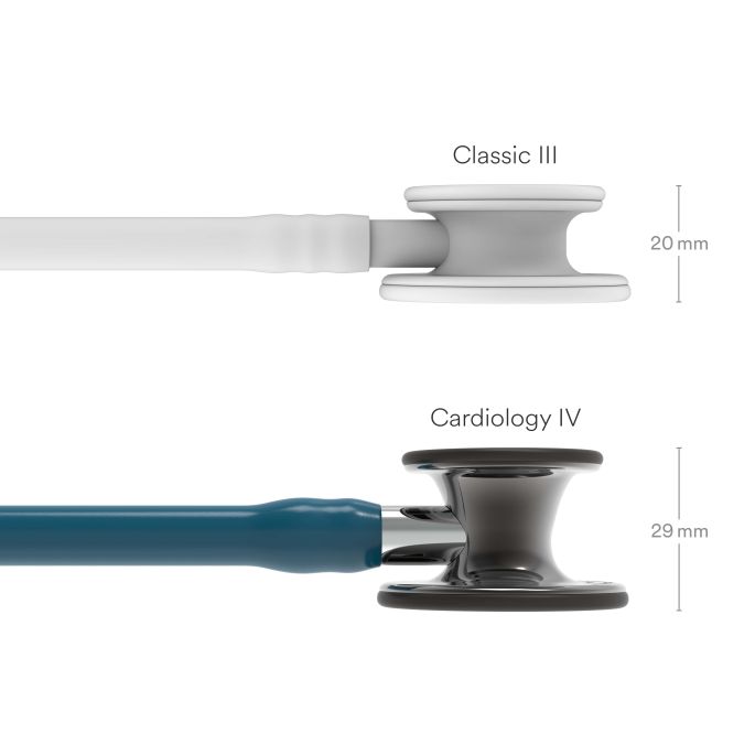 3M Littmann Cardiology IV Diagnostic Stethoscoop Caribisch Blauw | Smoke Glans
