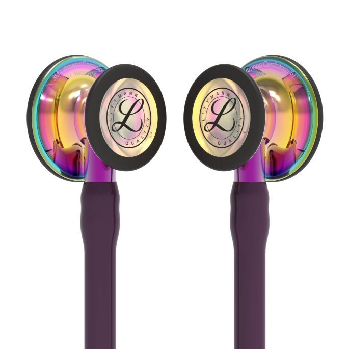 3M Littmann Cardiology IV Diagnostic Stethoscoop Pruim | Rainbow Glans