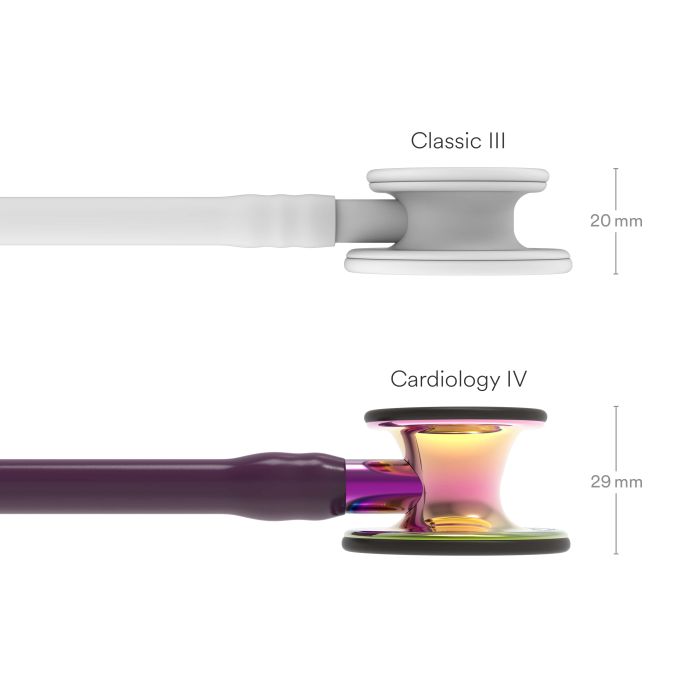 3M Littmann Cardiology IV Diagnostic Stethoscoop Pruim | Rainbow Glans
