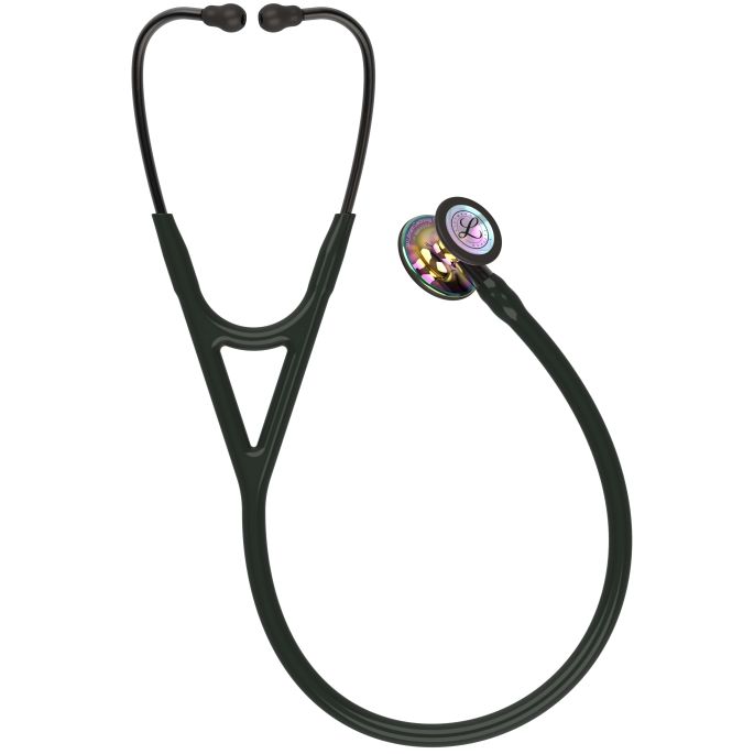 3M Littmann Cardiology IV Diagnostic Stethoscoop Zwart | Rainbow Glans