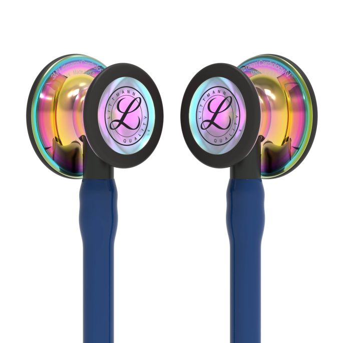 3M Littmann Cardiology IV Diagnostic Stethoscoop Marine Blauw | Rainbow Glans