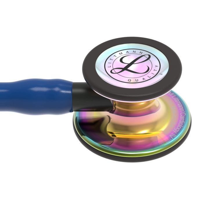 3M Littmann Cardiology IV Diagnostic Stethoscoop Marine Blauw | Rainbow Glans