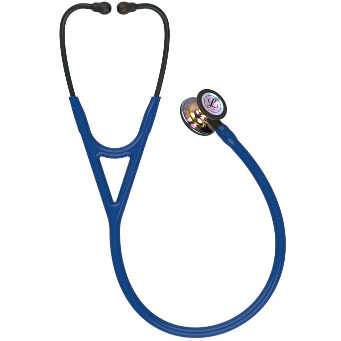 3M Littmann Cardiology IV Diagnostic Stethoscoop Marine Blauw | Rainbow Glans
