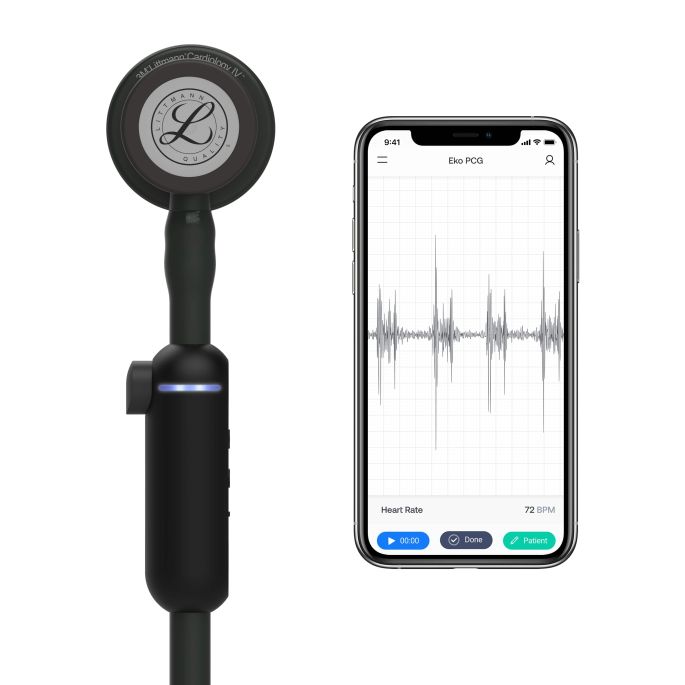 3M Littmann CORE Digital Stethoscoop Zwart | Mat