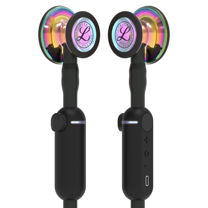 3M Littmann CORE Digital Stethoscoop Zwart | Rainbow Glans