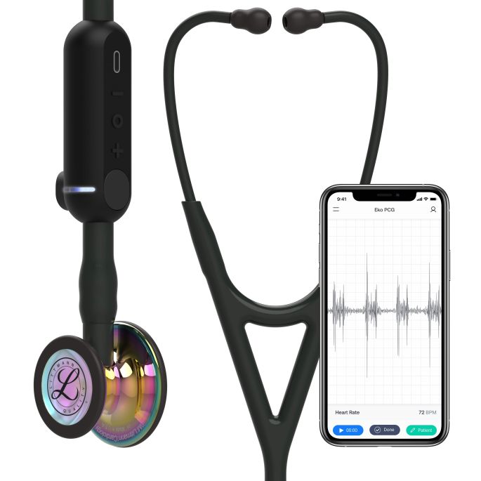3M Littmann CORE Digital Stethoscoop Zwart | Rainbow Glans