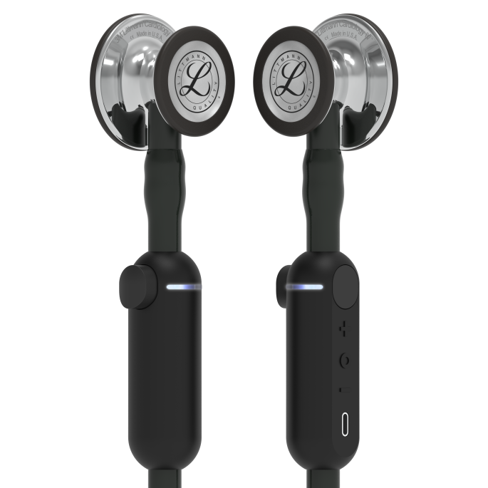 3M Littmann CORE Digital Stethoscoop Zwart | Spiegel