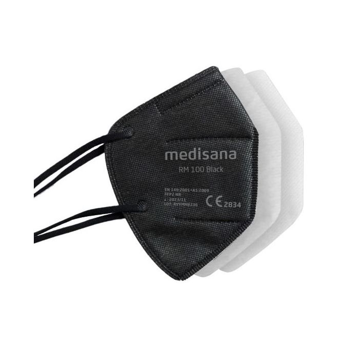 Medisana FFP2 mondmaskers zwart, 10 stuks