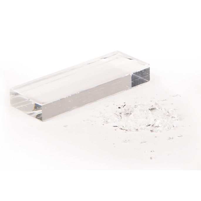 Kunstglas voor splintersimulatie