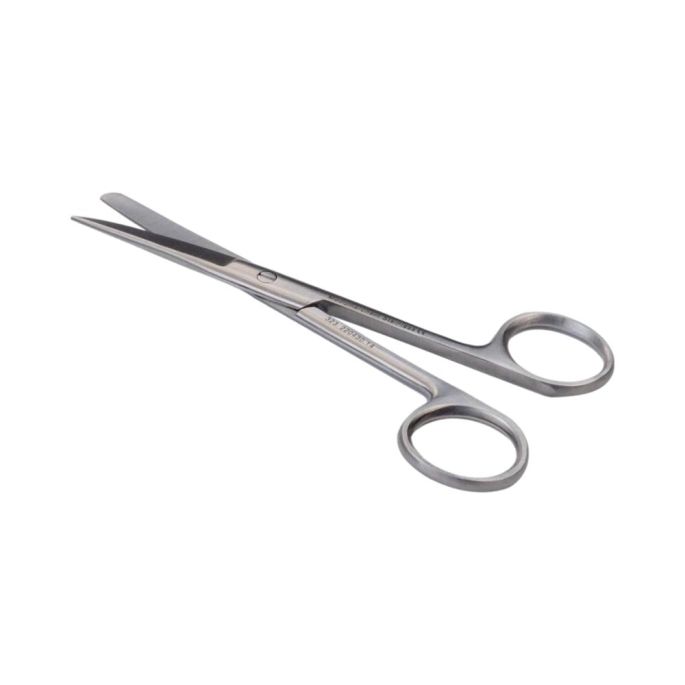 Verbandschaar spits/stomp 14,5 cm recht RVS