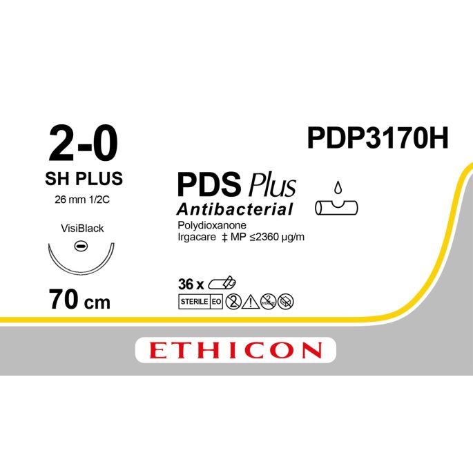 PDS Plus violet 2-0, SH PLUS VB naald, PDP3170H, 36 stuks
