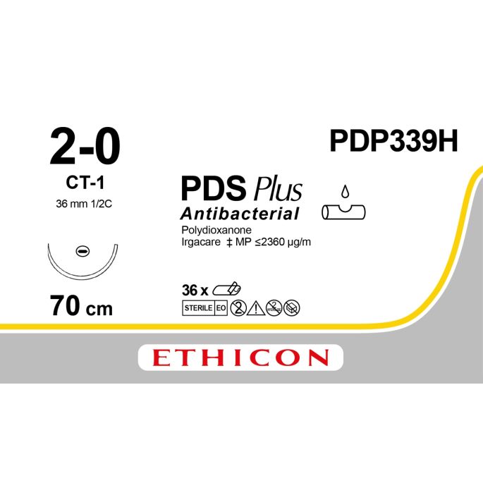 PDS Plus violet 2-0, CT-1 naald, PDP339H, 36 stuks