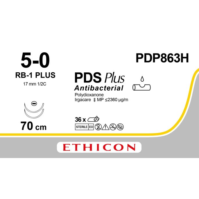 PDS Plus violet 5-0, RB-1 PLUS naald, PDP863H, 36 stuks