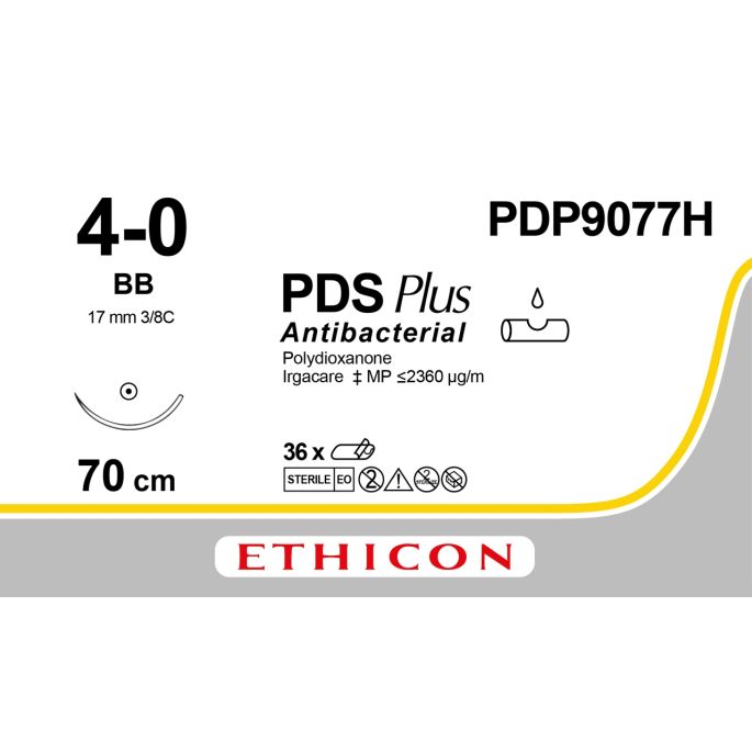 PDS Plus violet 4-0, BB naald, PDP9077H, 36 stuks