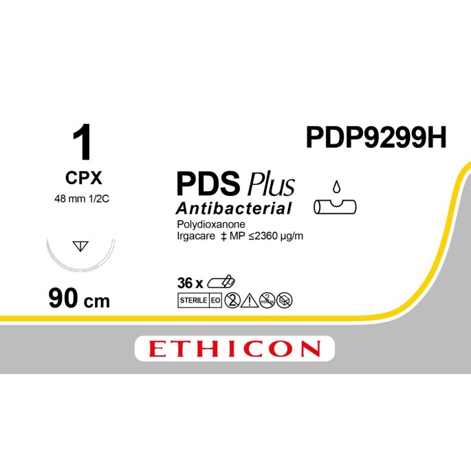 PDS Plus violet 1, CPX naald, PDP9299H, 36 stuks