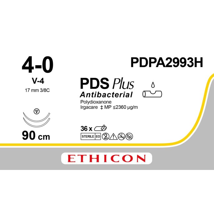 PDS Plus violet 4-0, V-4 naald, PDPA2993H, 36 stuks