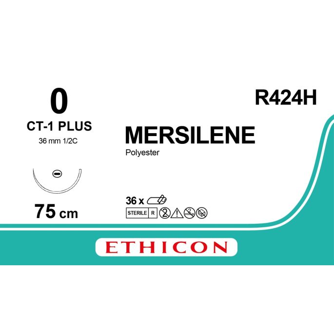 Mersilene groen 0, CT-1 PLUS naald, R424H, 36 stuks